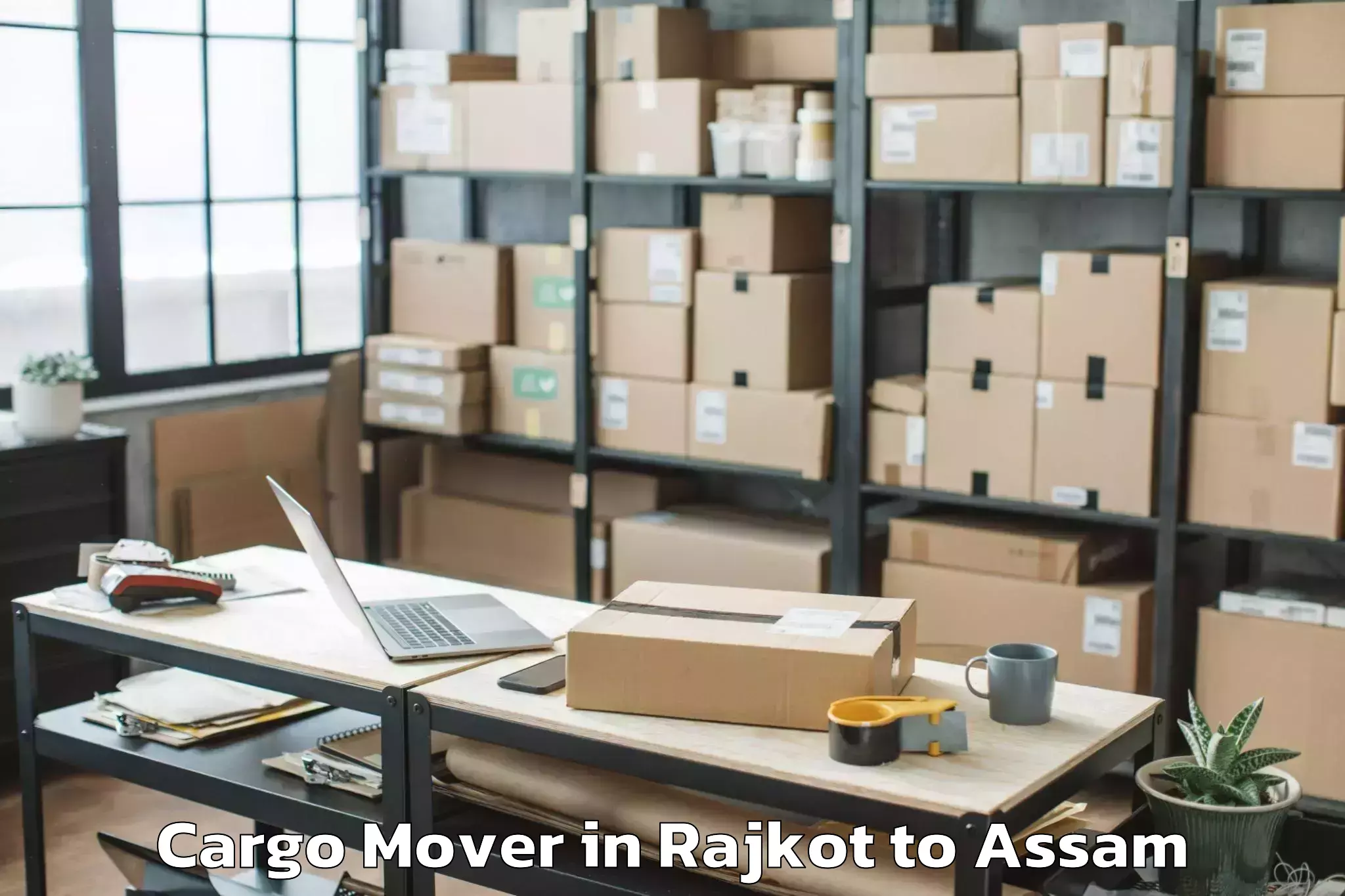 Reliable Rajkot to Kaliabor Cargo Mover